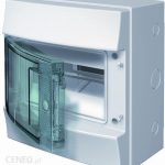 Abb Obudowa Natynkowa Ip65 Mistral65 Drzwi Przeźroczyste 8 Modułów 1 Rząd N+Pe Mistral8Mip65Ntprzeź