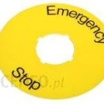 Abb Tabliczka Z Opisem "Emergency Stop" Ktc151005