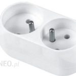 Abex Gniazdo kablowe przenośne IP20 podwójne z/u GN-270 biały