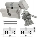 Alubrass Komplet Wkładek 40/55+G40/55 Syst. 5Kl Nikiel/Mos WKAN4055S