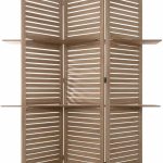 Atmosphera Parawan Brązowy Składany White Screen 3 Shelves