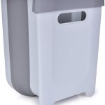 Dedra 7L Kuchenny Składany Odpadkownik Wiszący Kosz Na Śmieci Compactor Szary (Da33473)