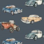 Dekornik Tapeta Cars Navy Blue Industrial Evolution