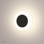 Lampa Elkim Lighting Wpust ścienny Lesel 009B białyczarny (1009B210)
