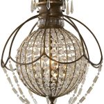 ELSTEAD LIGHTING - LAMPA WISZĄCA BELLINI 3XE14 - BRĄZOWY/KRYSZTAŁ - FE-BELLINI3 - DARMOWA WYSYŁKA OD 299 ZŁ. FEBELLINI3