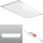 Emaga Plafon panel LED sufitowy natynkowy 6000K 7200 lm 100 lm/W 72 W 120x60 cm