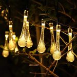 Girlanda Solarna Wisząca 20X Łezki Lampa Ogrodowa Led Sople 3000K Ciepła Barwa