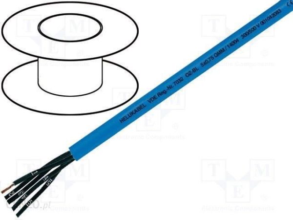 Helukabel Przewód elastyczny iskrobezpieczny oz-bl 3x0.75mm2 300/500v niebieski 14002