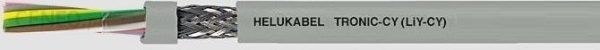 Helukabel Przewód sterowniczy elastyczny ekranowany tronic-cy liy-cy 3x0.5mm2 500v szary 16003