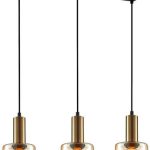 Lampa Italux Lampa wisząca Santia PND-65342-3-BRO+AMB