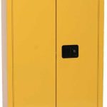 Justrite Safety Group Bezpieczna Szafa ( 227 L) - 2-Drzwiowa Żółty Powyżej 200 L. 2 Szt. Manualne 165Cm X 86Cm X 86Cm