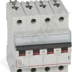Legrand 407924 Wyłącznik S304 Dx3 6000A C6 4P