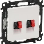 Legrand Gniazdo głośnikowe podwójne valena life białe 753178