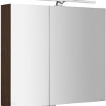 Mirró Szafka Z Lustrem Oświetleniem Led 80X70X16Cm Sosna Rustykalna Mc080 0016 N8131