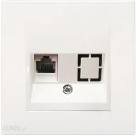Panasonic VIKO KARRE Gniazdo p/t 1xRJ45 KAT5e biały 90963632Z