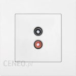 Panasonic VIKO KARRE Gniazdo p/t 2xCHINCH głośnik biały 90963637