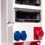 PCE Rozdzielnica stacjonarna suwałki 63a 5p 32a 5p 2x16a 250v IP44 9027377W