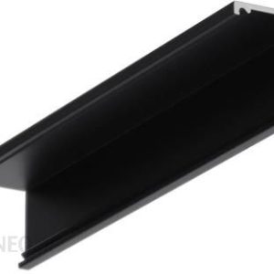 Profil aluminiowy LED CABI12 DUO czarny anodowany z kloszem - 1mb