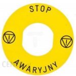 Schneider Electric Etykieta Żółta "Stop Awaryjny" - (Zby9Pl30)
