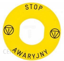 Schneider Electric Etykieta Żółta "Stop Awaryjny" - (Zby9Pl30)