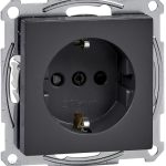Schneider Electric Merten Gniazdo SCHUKO z przesłonami Antracyt MTN23000414