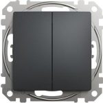Schneider Electric Przycisk 2 Podwójny Czarny Antracyt SDD114118SCH