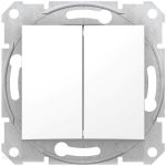 Schneider Electric Sedna Łącznik Podwójny Schodowy Biały SDN0600121