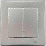 Schneider Electric Sedna Włącznik Podwójny Aluminium ASA/PC IP20 2300 W 8x8