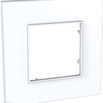 Schneider Electric Unica Ramka Pojedyncza Quadro Biały ASA/PC IP20 19x12