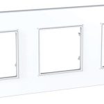 Schneider Electric Unica Ramka Potrójna Quadro Biały ASA/PC IP20 9