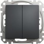 Schneider Electric Wyłącznik Podwójny Świecznikowy Czarny Antracyt SDD114105SCH