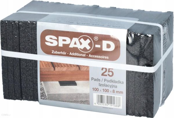 Spax Podkładki tarasowe pod legar 8mm 25szt.