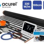 Termostat do ogrzewania elektrycznego + folia grzewcza 13m2 220W/m2 + akcesoria montażowe