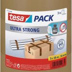 Tesa Taśma pakowa 51124-08-01 Brązowy (DxS) 66 m x 50 mm 3 Rolka(ek)