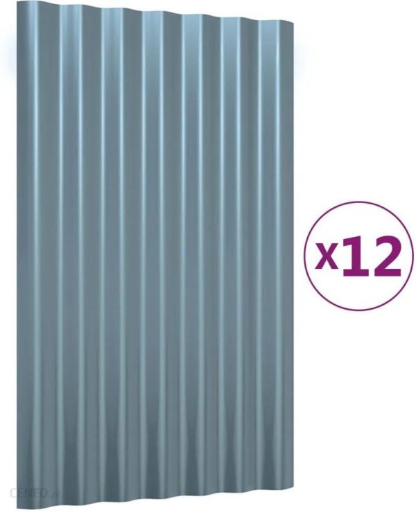 Vidaxl Panele Dachowe 12 Szt. Malowana Proszkowo Stal 60X36 Cm (319124)