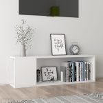 Vidaxl Szafka Pod Tv Biała 100X24X32 Cm Płyta Wiórowa 809161