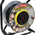Volteo Przedłużacz Heavy Duty Metalowy Bęben 50M H05Rr 3X2